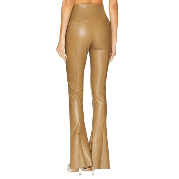 Norma Kamali Spat Legging in Woods Small New Womens Vegan Faux Leather - Picture 2 of 15